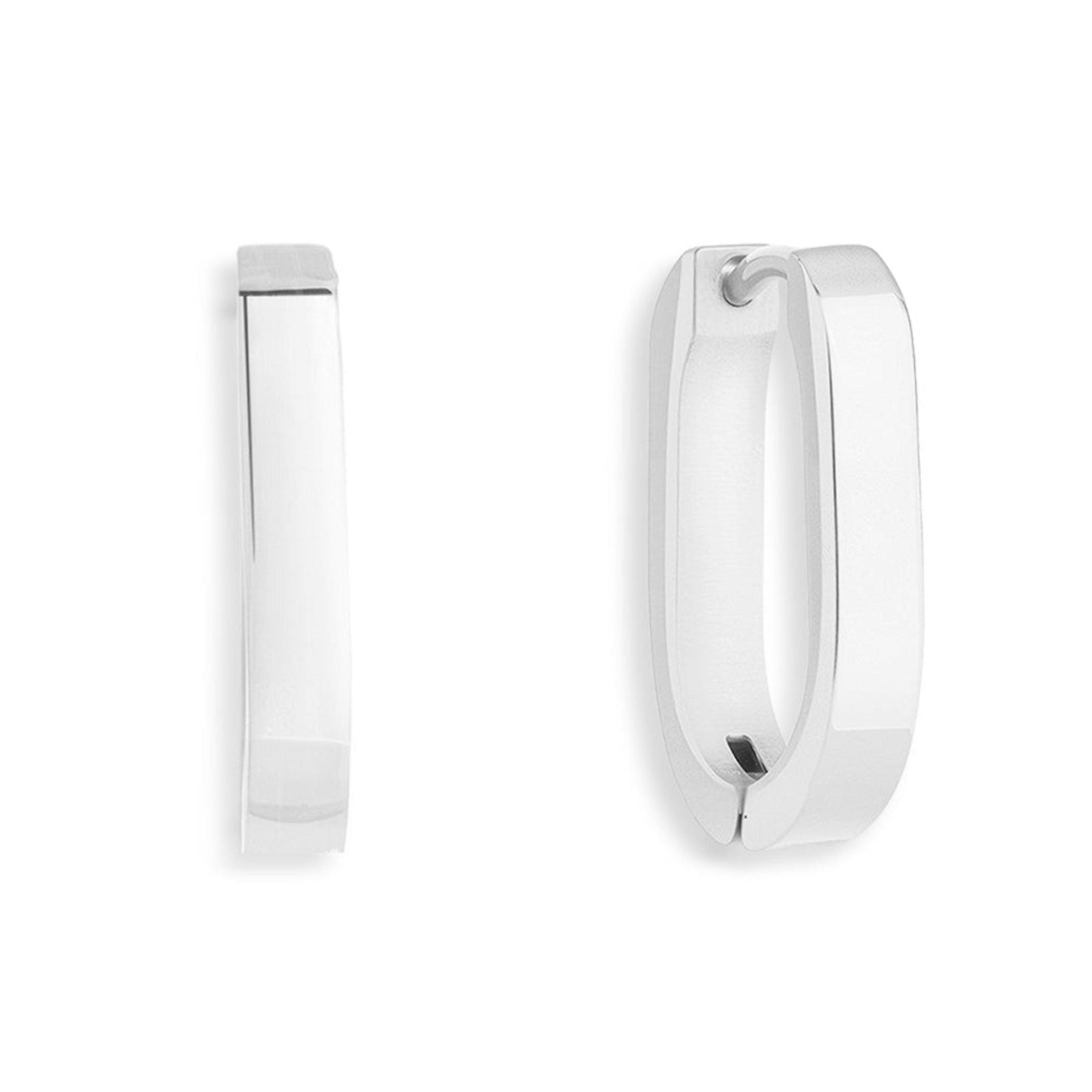 Slim Block Hoops