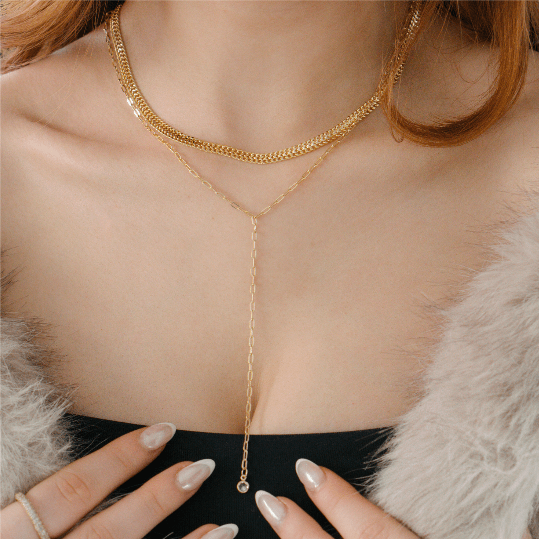 Baby Link Up Lariat Necklace