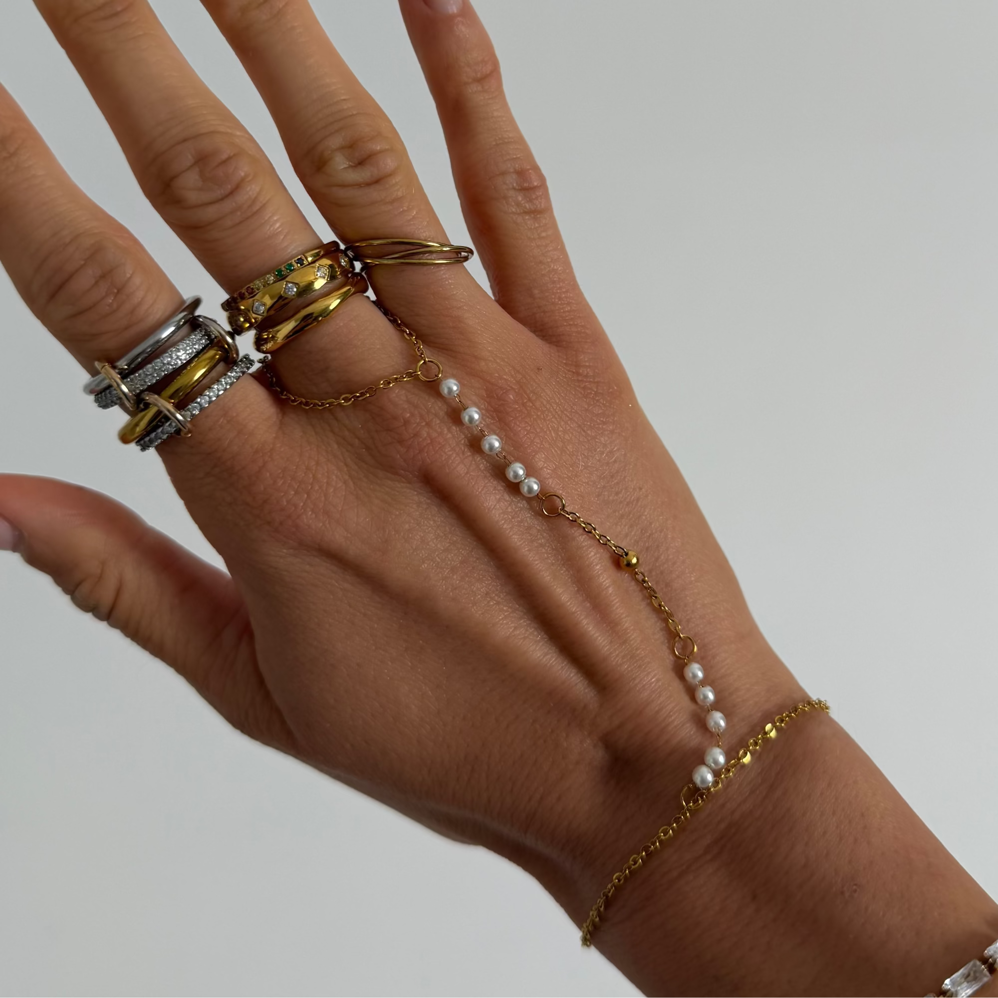 Beaded Hand Chain