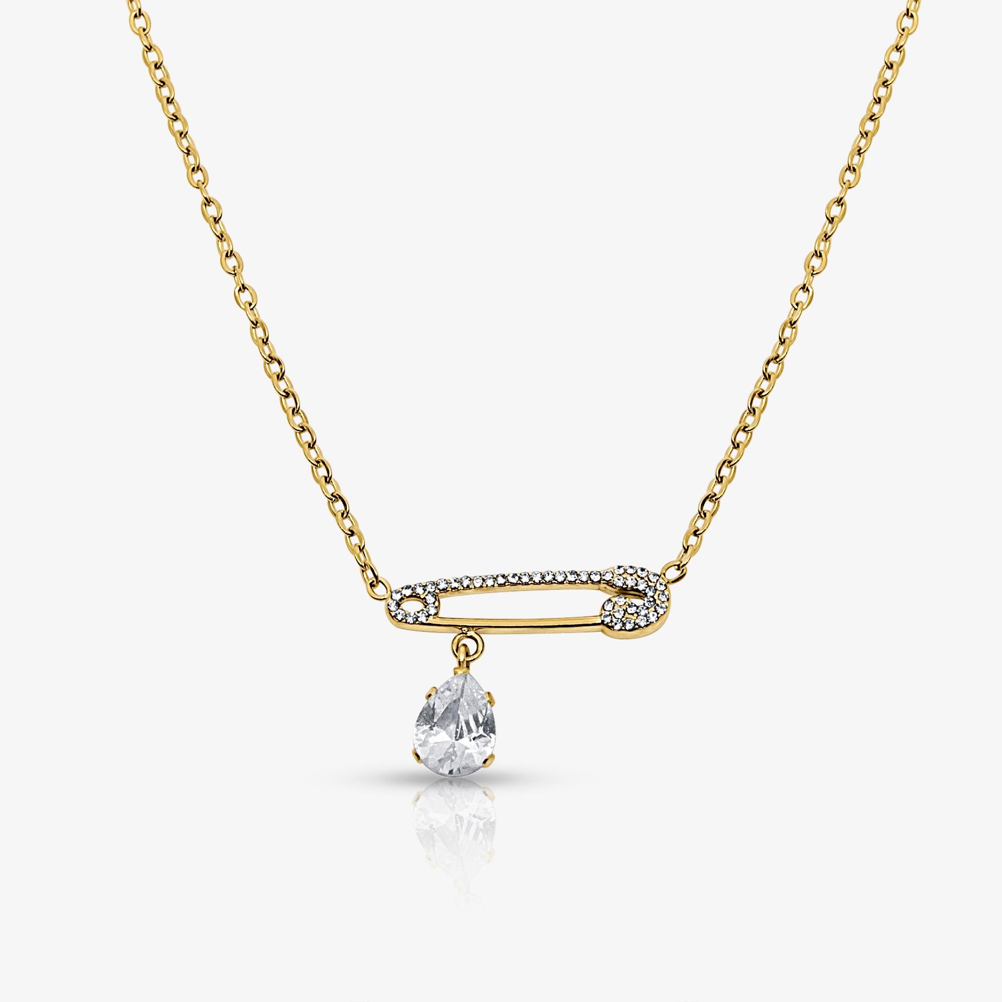 Shiny Pin Necklace